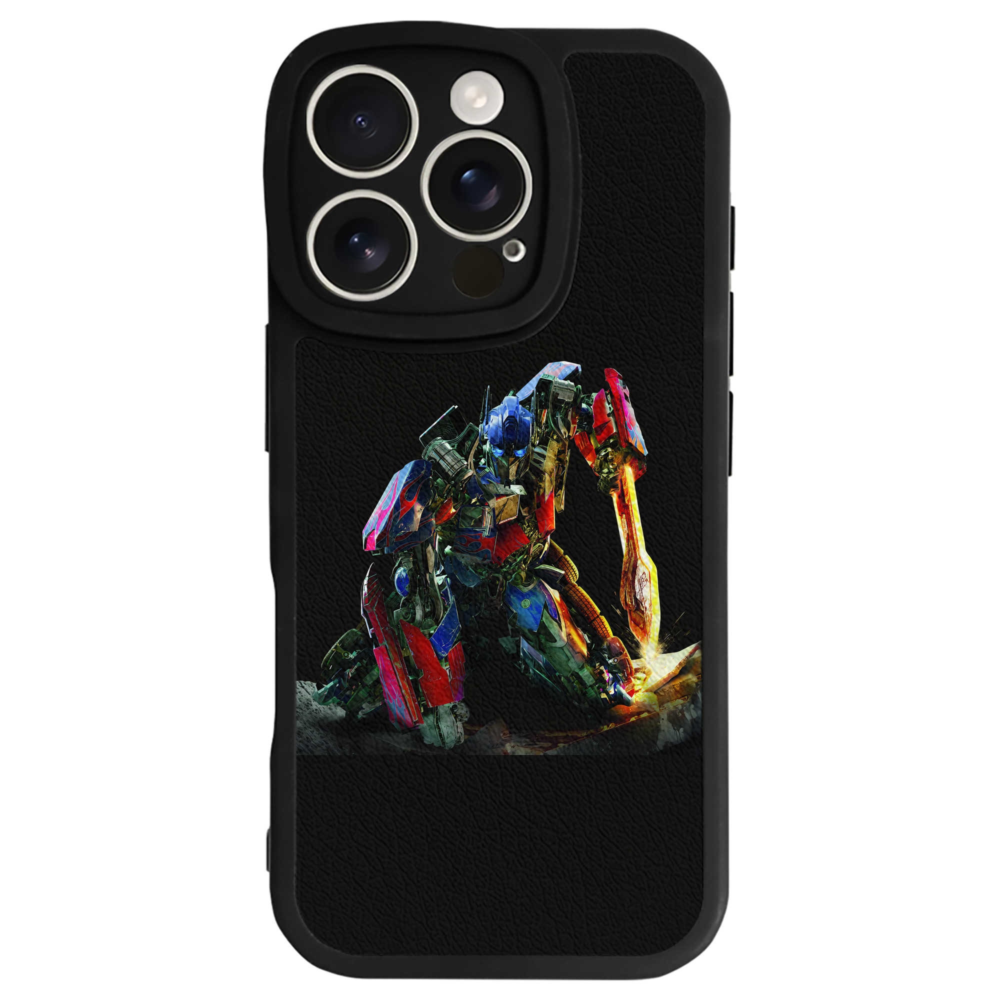 （画像用） Transformers トランスフォーマー 【iPhone 16シリーズ対応】シリコンスマホケース（レザー調） 材質：シリコン